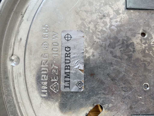 Vetreria Limburg A665 / 665 – Helena Tynell – Vetro a bolle – Etichetta originale – Glashütte Limburg, plafondlampen, Glass