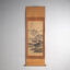 Antique Japanese kakejiku of a landscape in ink on paper – Japan, circa 1900 – Paintings & Drawings, Wood (photo 10 of 40)