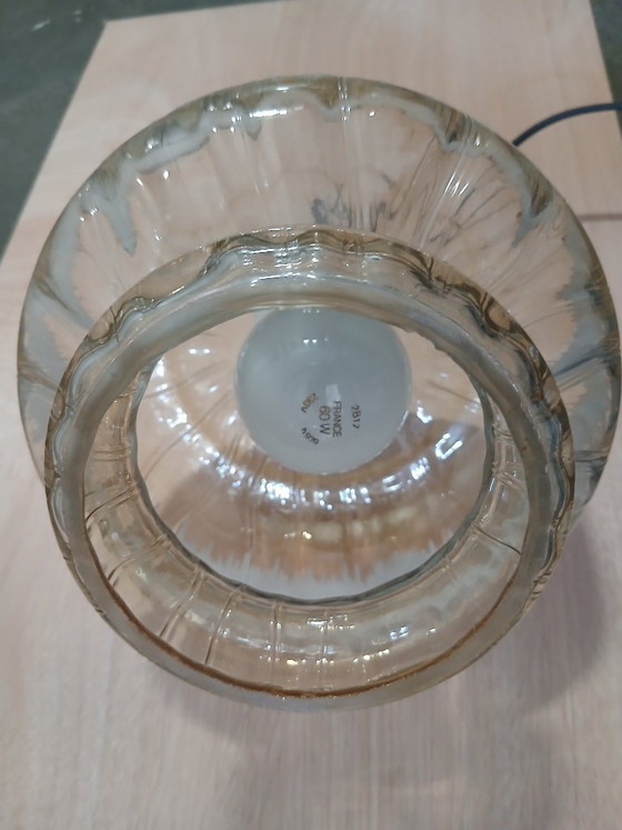 Image 1 of vintage lampenkappen glas jaren '50