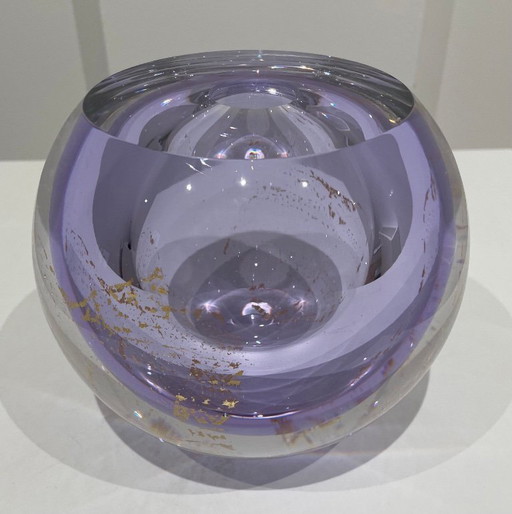 Unique glass object "ALEXANDRITE" by George Broft