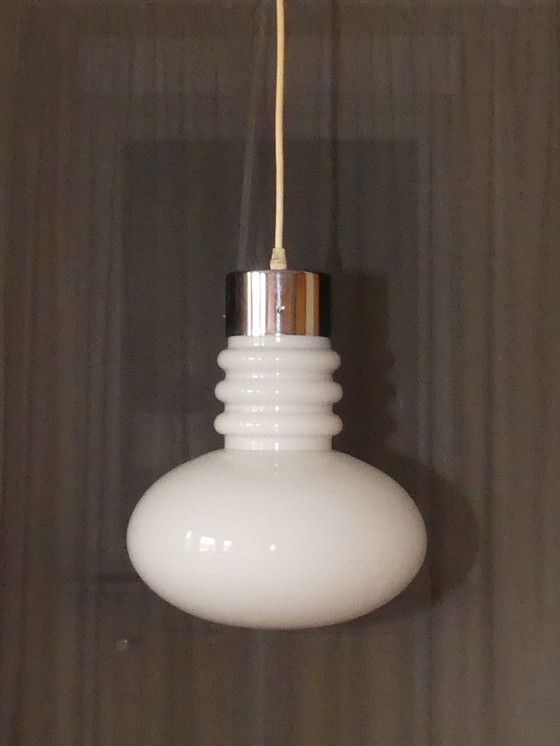 Image 1 of Hanglamp omhuld glas gloeilamp vorm jaren 70 UK1aeb