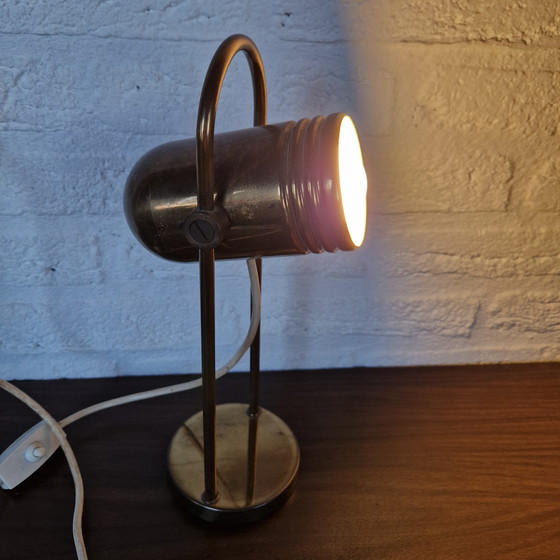 Image 1 of Heinz Neuhaus / Rolf Krüger 2 vintage lamps copper table lamp