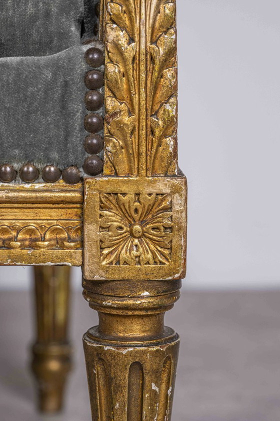 Image 1 of Prachtige bergère oorfauteuil Louis XVI