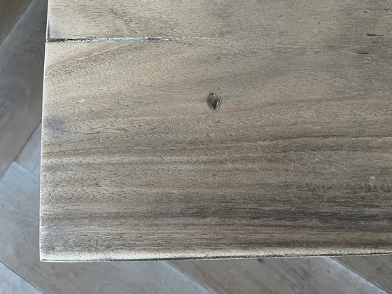 Image 1 of Mesa de centro de diseño Norr11 con tres patas de madera, única