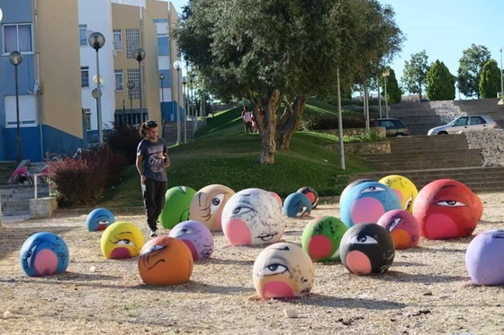 Image 1 of UTOPIA - Kids on Guns Hill - Artist's Painting