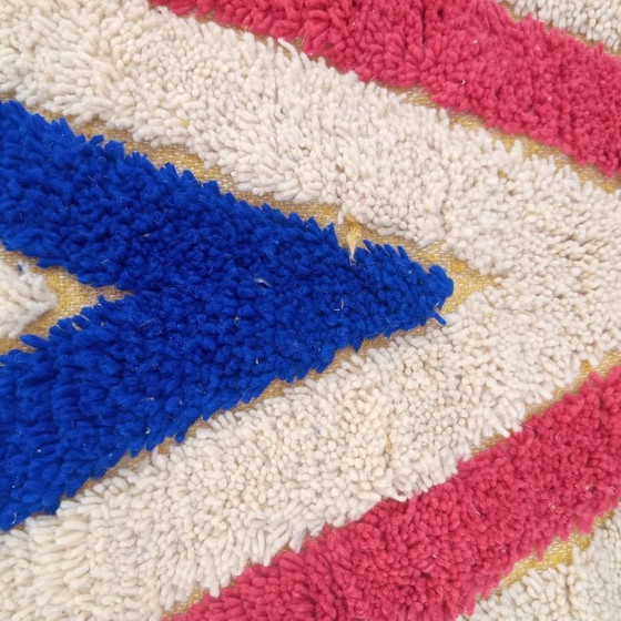 Alfombra tejida a mano de lana natural, artesanía tradicional, diseños coloridos, tamaño 150/250 cm. – Aime Té (photo 7 of 9)