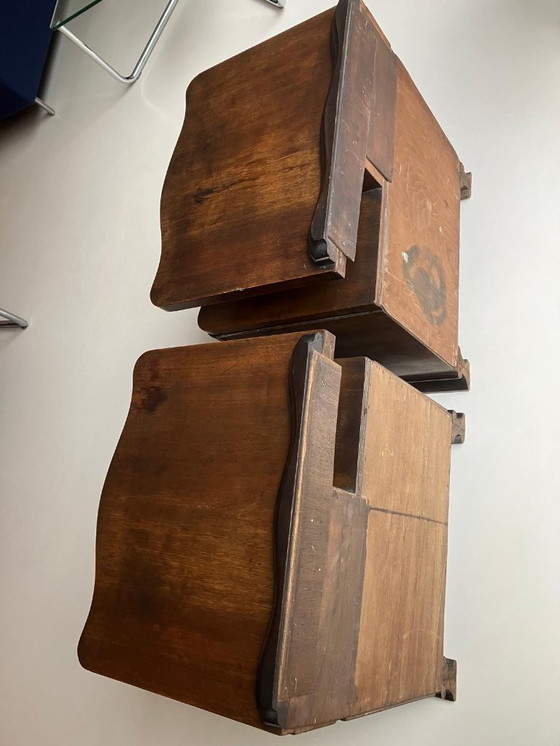 Image 1 of 2 nachtkastjes (set) art deco