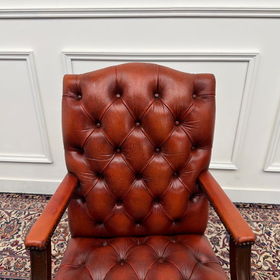 Engels Chesterfield Bürostuhl President Chair – Bürostühle, Leather, Metal (photo 5 of 7)
