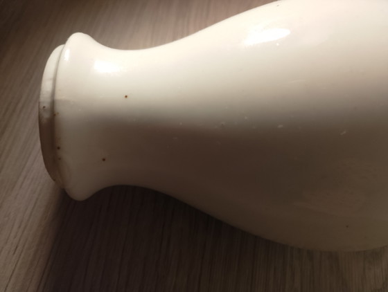 Image 1 of Chinese porcelain baluster base with cryptic zoomorphic decoration and monogram, 19th century