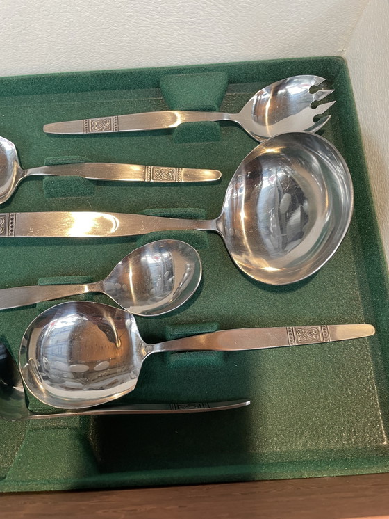 Image 1 of Bestekset jaren 60, in orginele cassette 