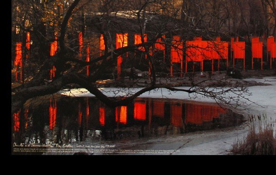 Image 1 of Christo - The Gates - New York Central Park - offset a colori, foto W. Volz