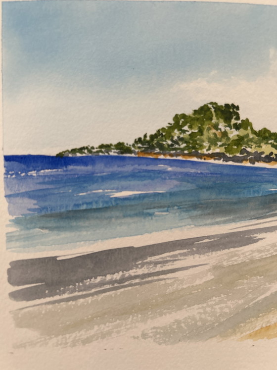 Image 1 of Seaside watercolor
