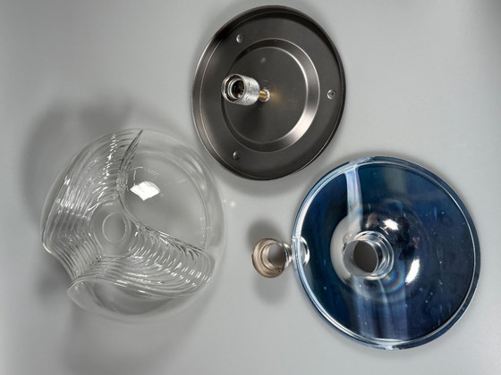 Image 1 of Lampada da parete o da soffitto "Wave" degli anni '60/'70 di Koch & Lowy per Peill & Putzler