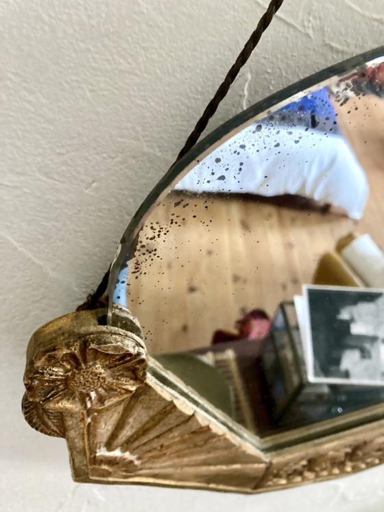 Image 1 of Art-Deco-Hängespiegel, 1930er Jahre