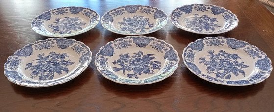 Piatti piani inglesi Ridgway 'Windsor' blu e bianco – Stoviglie, Porcelain (photo 13 of 22)