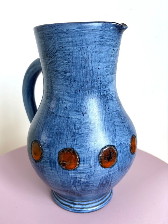 Handmade Vintage Ceramic Jug, Vase, by Guy-Roland Marcy (photo 6 of 11)