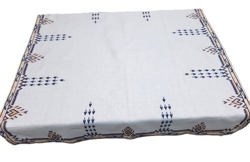 Vintage Hand Embroidered Tablecloth 78 x 75 cm
