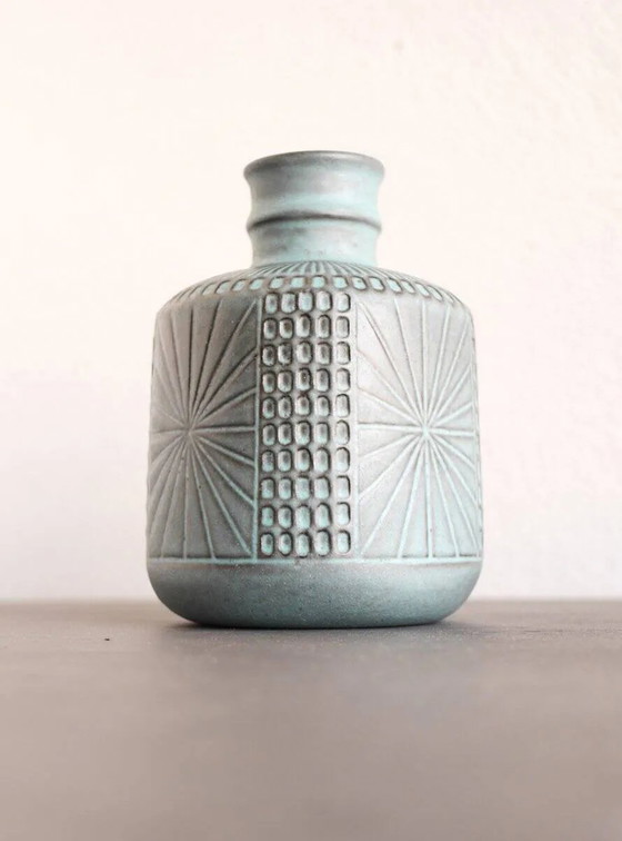 Image 1 of Mid-century Scandinavian modern art design pottery vase by Mari Simmulson for Upsala Ekeby, Sweden, 1970s