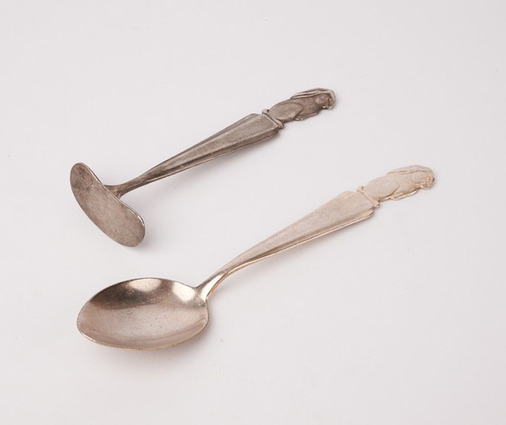 Image 1 of Posate per bambini anni '90 in argento - WMF anni '50