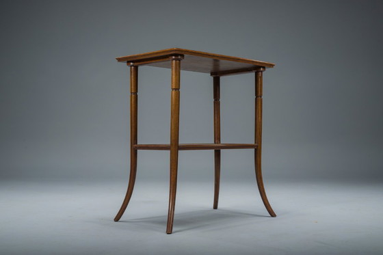 Image 1 of Mesa de marquetería Art Nouveau francesa de Emile Galle, 1900