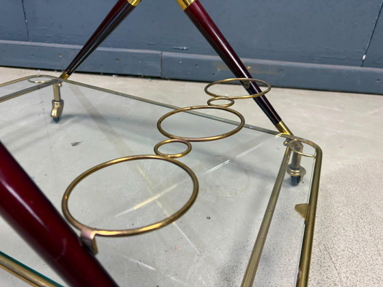Carrello di servizio italiano vintage di Cesare Lacca, anni '50 – Carrelli bar, Glass, Wood (photo 8 of 11)