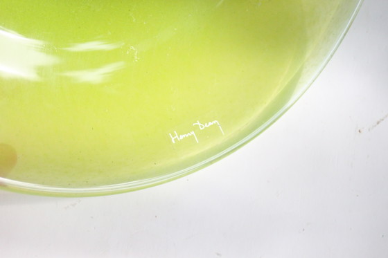 Image 1 of Ciotola verde in vetro Henry Dean