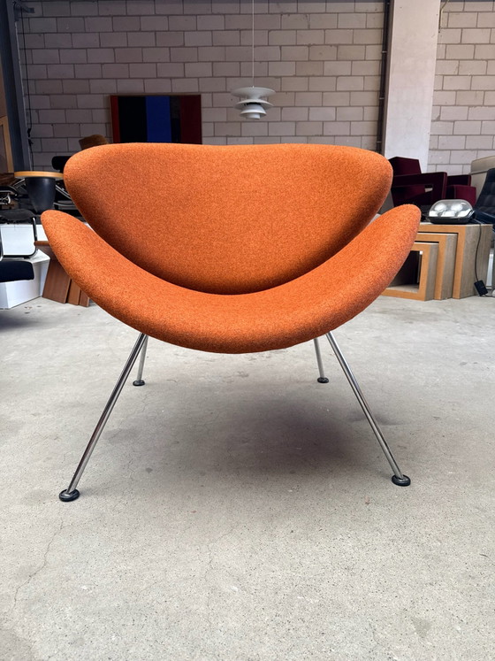 Artifort Orange Slice, Pierre Paulin, Sessel, Stoff, Holz (Foto 7 von 13)