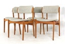 Set of 4 Erik Buch chairs O.D. Mobler model 49 vintage Danish