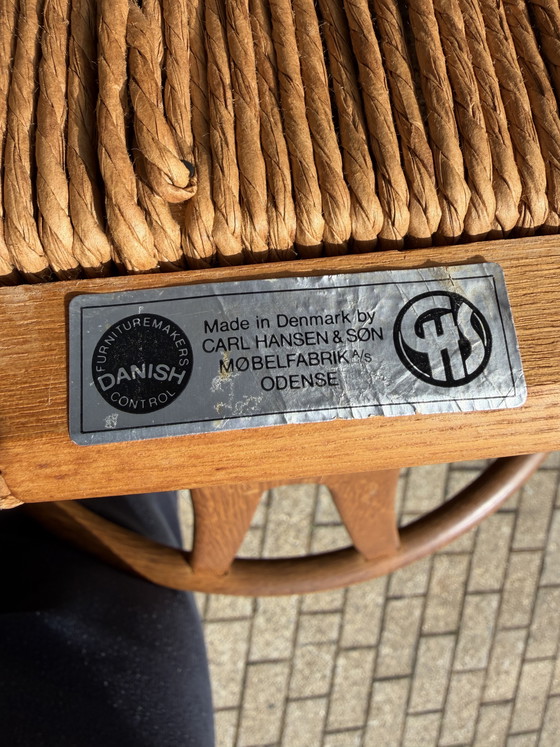 Image 1 of 8 sillas Wishbone CH24 de roble de Hans J. Wegner, Carl Hansen & Son