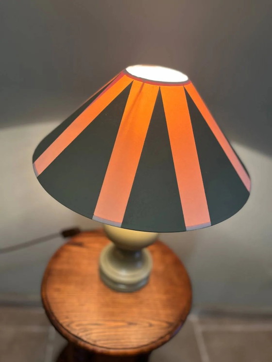 Celadongrüne Lampe – Tischlampen, Wood (photo 9 of 13)