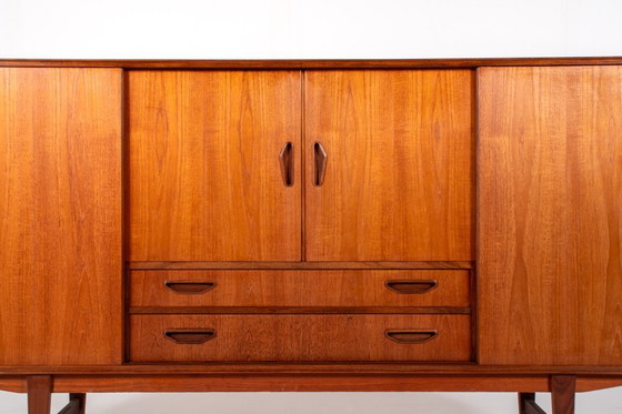 Image 1 of Credenza danese in teak e palissandro di metà secolo di P. Westergaard Møbelfabrik, anni '60