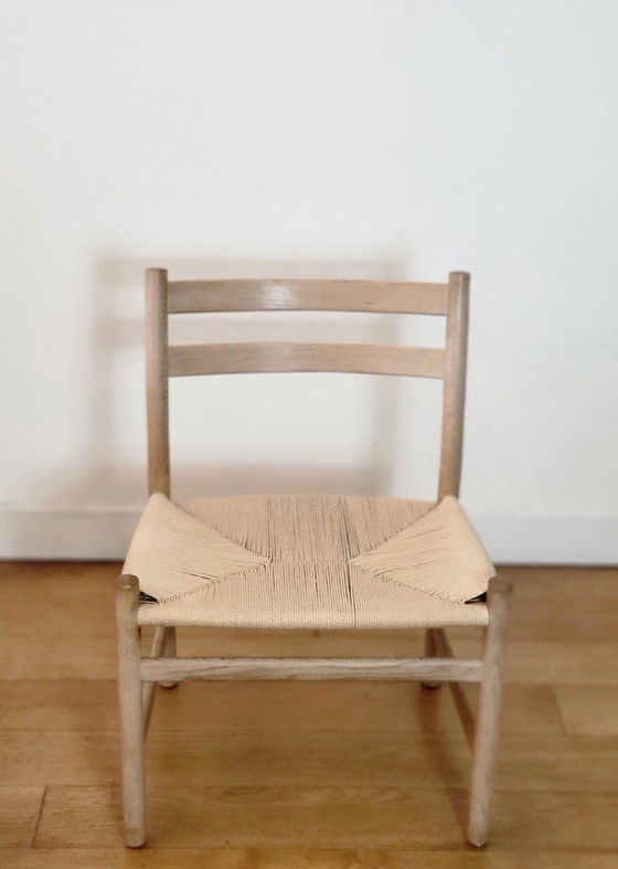 Image 1 of Juego de 6 sillas de comedor modelos CH46 y CH47 de Hans J. Wegner.