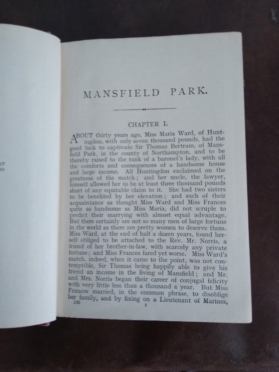 Image 1 of Antique Edition Mansfield Park Jane Austen