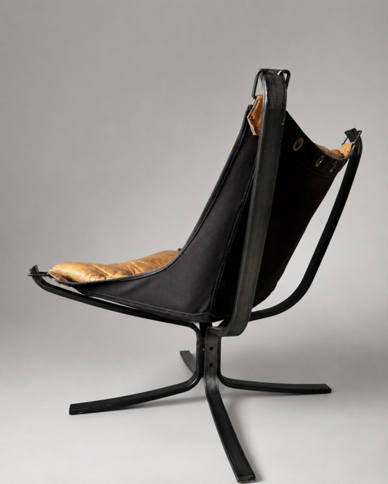 Image 1 of Vintage Falcon stoel van Sigurd Ressell, Vatne Møbler, Noorwegen