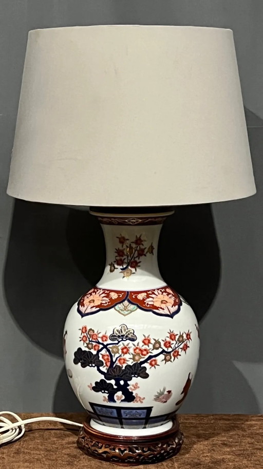 Lamp in porcelain, hand painted – tafellampen (photo 2 of 5)