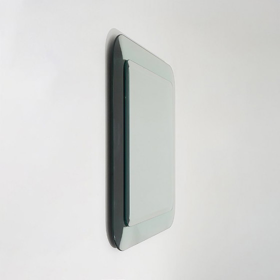 Image 1 of Square wall mirror with beveled edges, 1970s