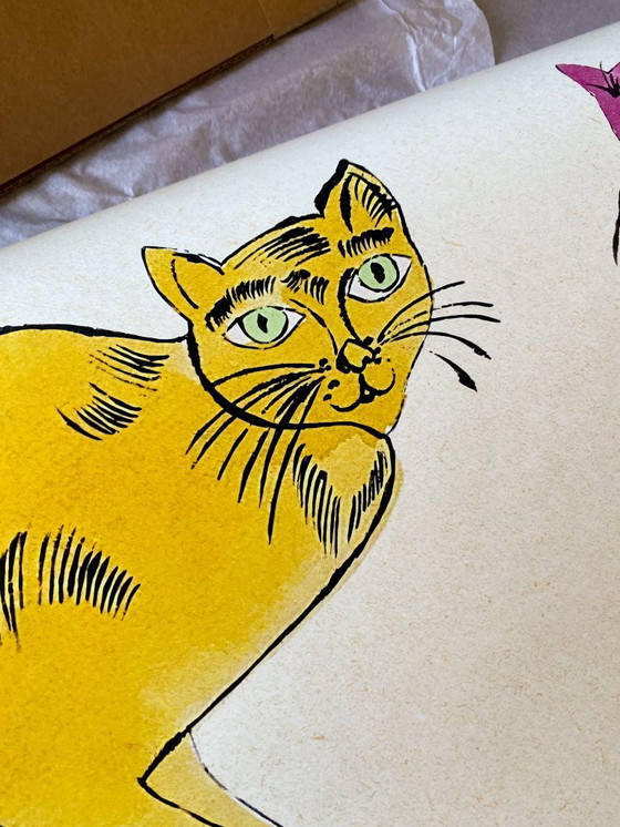 Image 1 of Sam cats - Exposition rétrospective d'Andy Warhol 1989 - Poster 61 × 91 cm