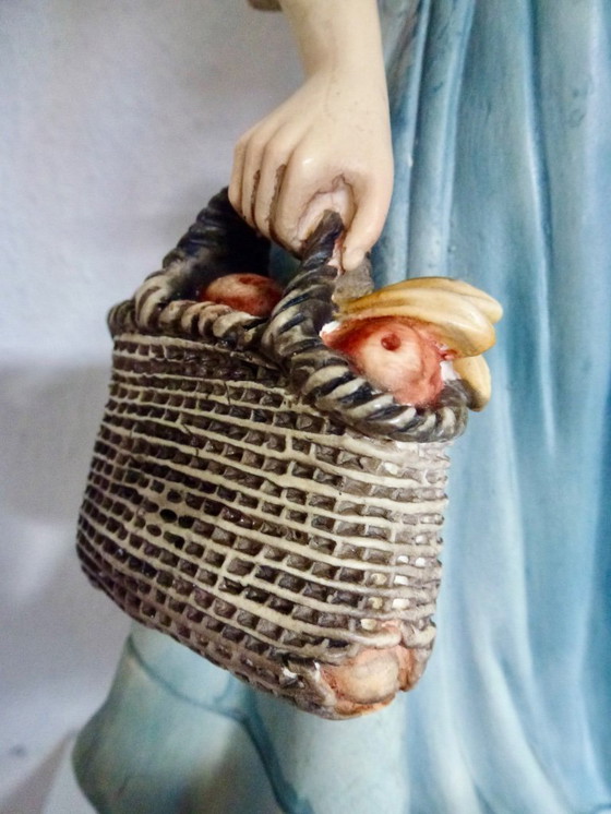 Image 1 of Capodimonte - Scaggiari - sculptuur, Moeder met Dochter - 35 cm.