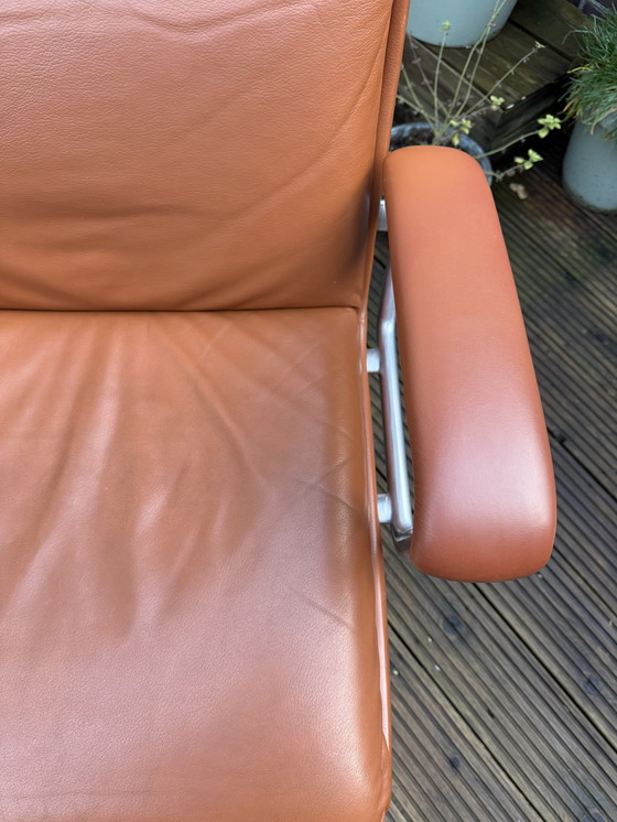 Image 1 of Poltrona da ufficio o sedia da ufficio in pelle vintage Girsberger