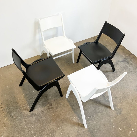 Image 1 of Sillas apilables de Casala, haya, años 50