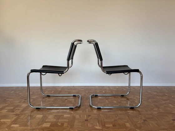 Image 1 of S33 Stoelen van Mart Stam voor Thonet, jaren 80, set van 2