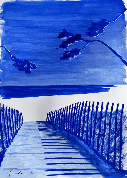 Gouache on 220g white Fabriano paper.
Size: 33 x 24 cm