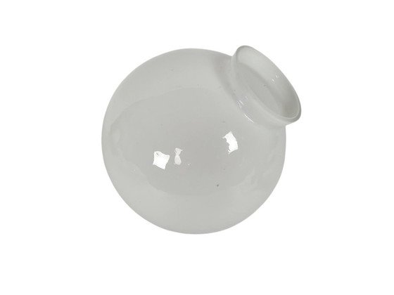 Image 1 of Gispen/Thabur style - pendant lamp - Bauhaus - opaline - Bakelite - 60s