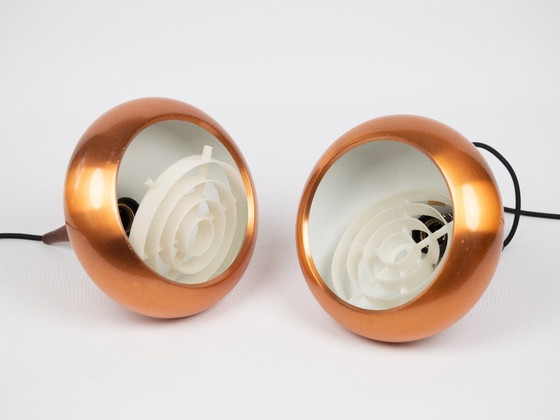 Image 1 of Coppia di 2 lampade a sospensione vintage danesi Orient di Jo Hammerborg, Fog og Morup, 1963