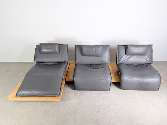 Image 1 of Koinor Free Motion Edit 2 Sofa Couch Ecksofa Leder Balkeneiche