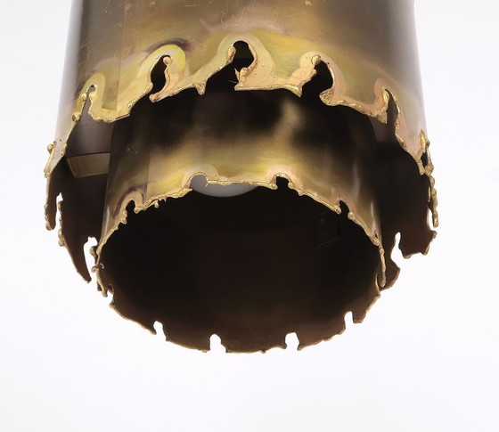 Image 1 of Set di lampade a sospensione vintage in ottone Holm Sorensen 6400