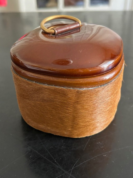 Image 1 of Scatola in ceramica e pelle Longchamp