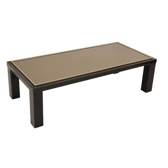 Salontafel Belgo Chrom Hollywood Regency Design, Belgochrom, Glas, Metaal, Gold (foto 6 van 24)