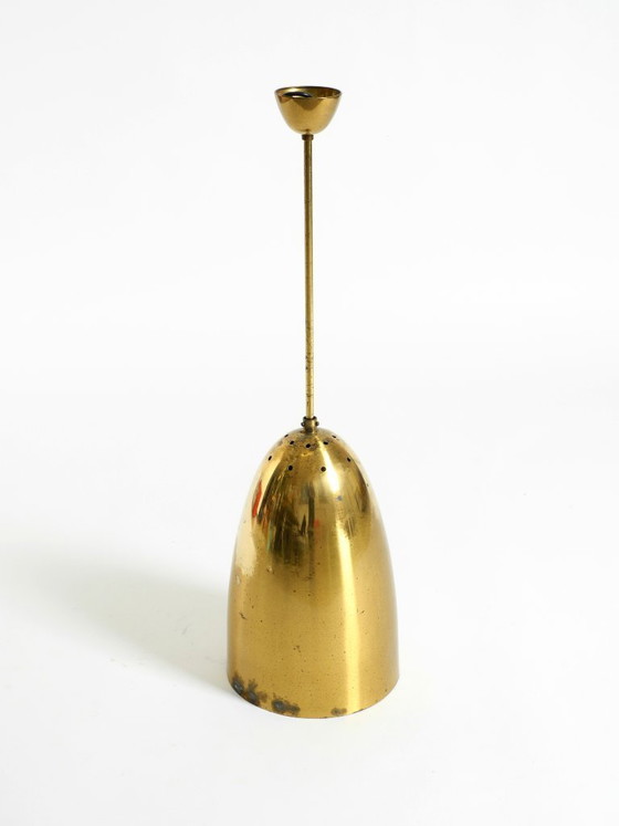 Image 1 of Beautiful height-adjustable original Mid Century Modern brass pendant lamp
