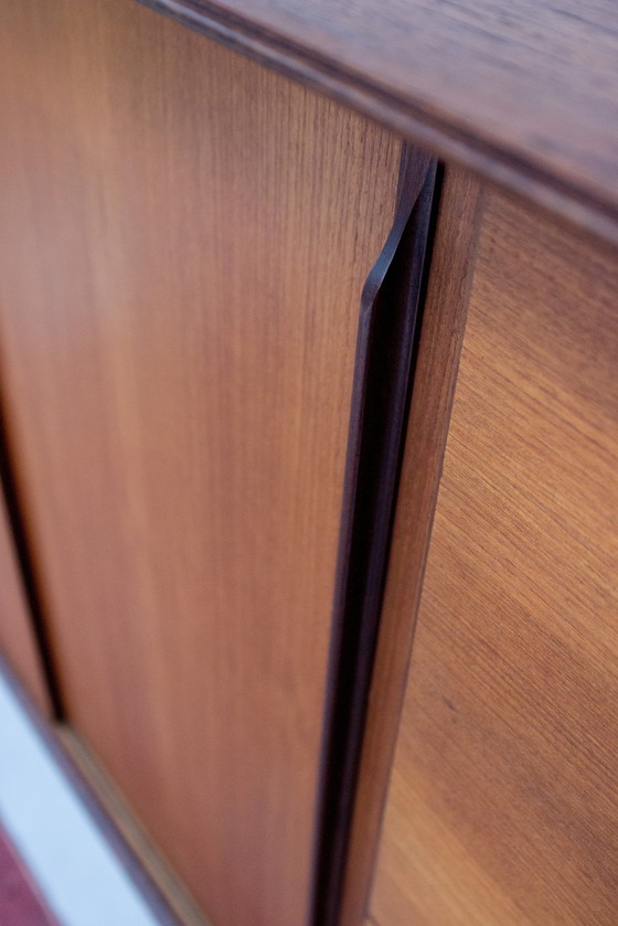 Image 1 of Vintage teak highboard sideboard Midcentury